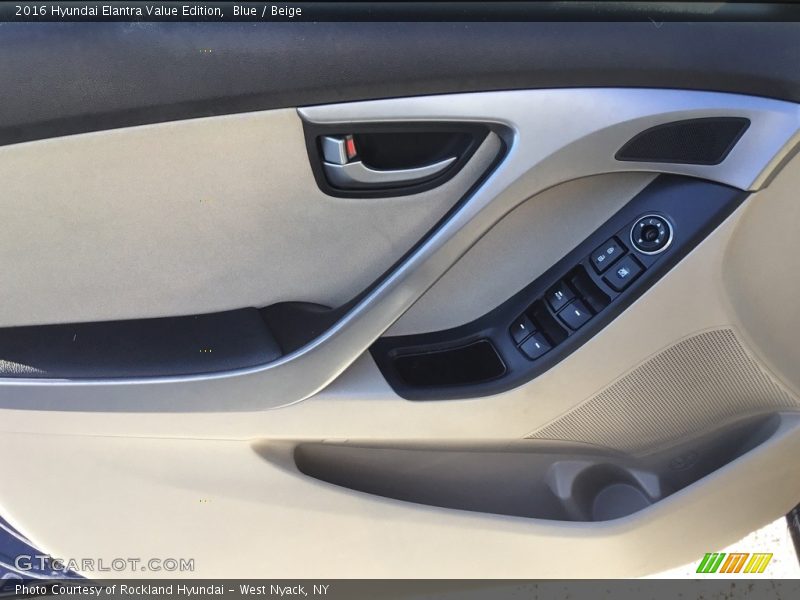 Blue / Beige 2016 Hyundai Elantra Value Edition