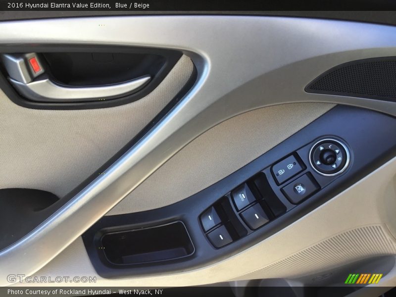 Blue / Beige 2016 Hyundai Elantra Value Edition