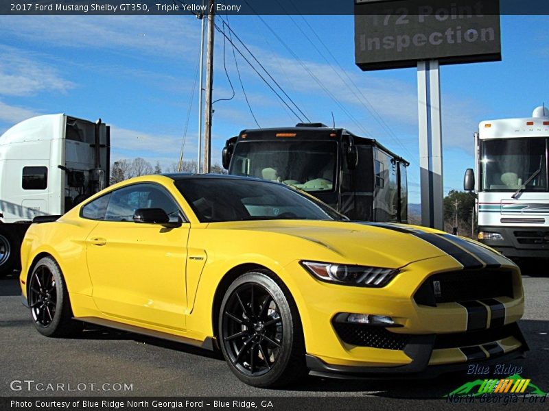 Triple Yellow / Ebony 2017 Ford Mustang Shelby GT350