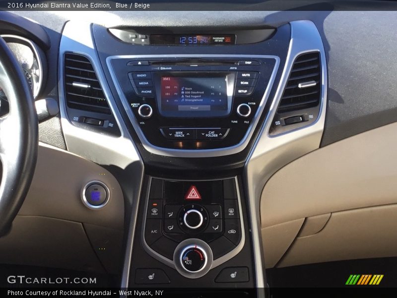 Blue / Beige 2016 Hyundai Elantra Value Edition