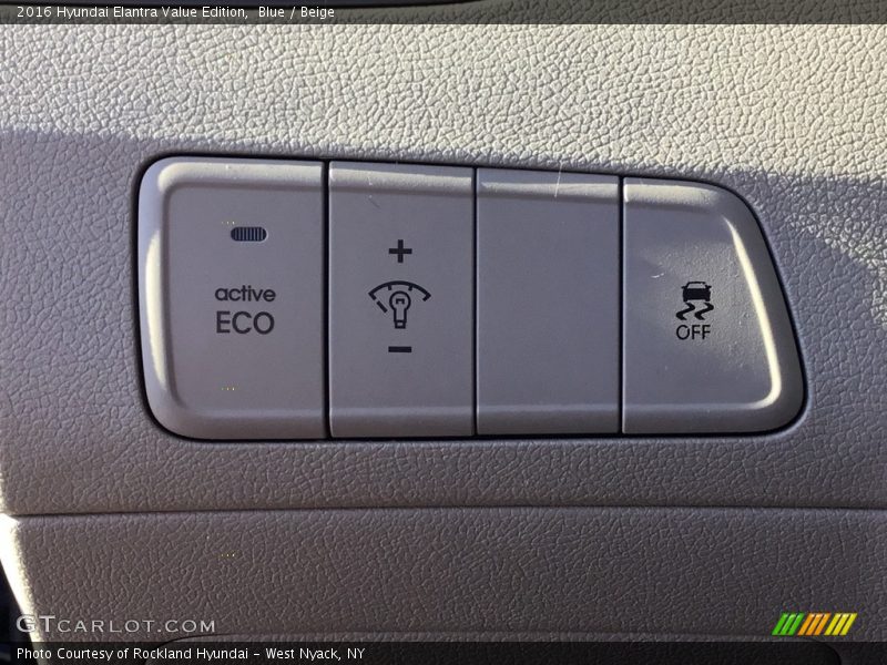 Blue / Beige 2016 Hyundai Elantra Value Edition
