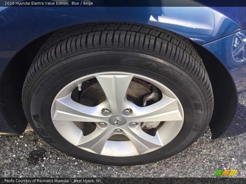 Blue / Beige 2016 Hyundai Elantra Value Edition