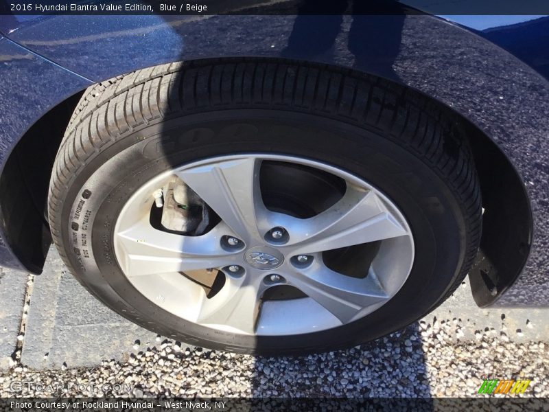 Blue / Beige 2016 Hyundai Elantra Value Edition