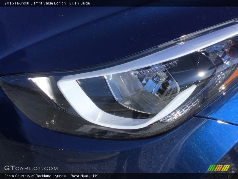 Blue / Beige 2016 Hyundai Elantra Value Edition