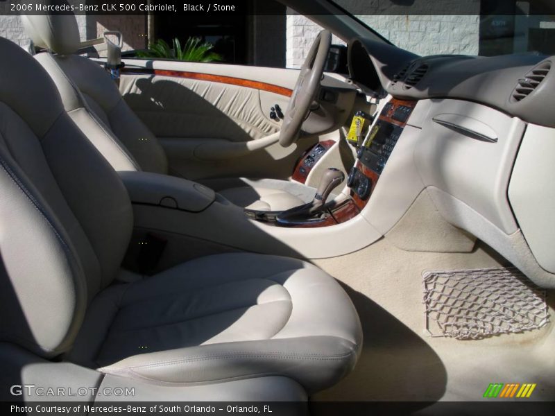 Black / Stone 2006 Mercedes-Benz CLK 500 Cabriolet