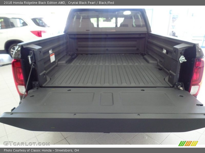 Crystal Black Pearl / Black/Red 2018 Honda Ridgeline Black Edition AWD