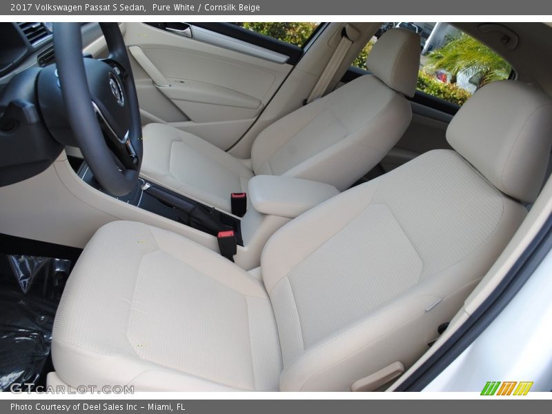 Front Seat of 2017 Passat S Sedan