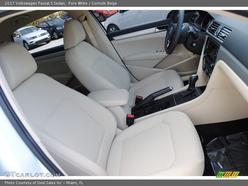 Front Seat of 2017 Passat S Sedan