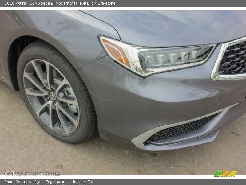 Modern Steel Metallic / Graystone 2018 Acura TLX V6 Sedan