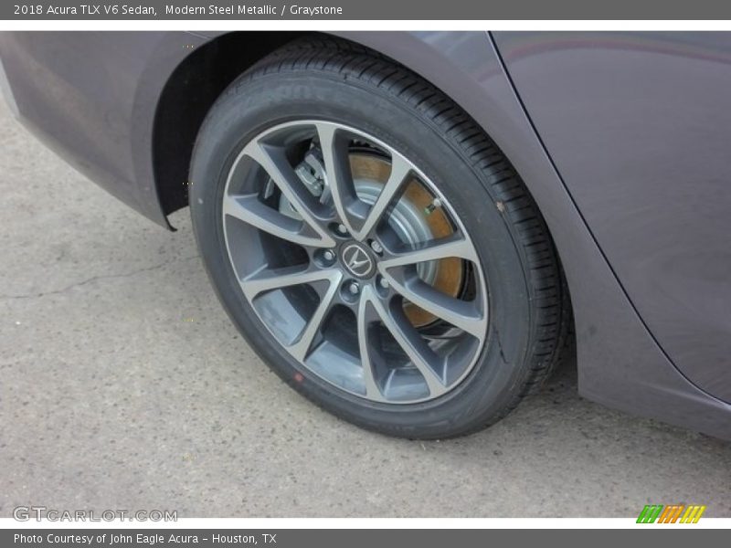 Modern Steel Metallic / Graystone 2018 Acura TLX V6 Sedan