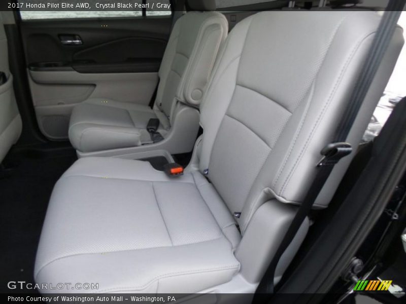Crystal Black Pearl / Gray 2017 Honda Pilot Elite AWD