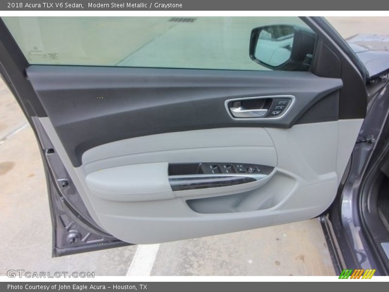 Modern Steel Metallic / Graystone 2018 Acura TLX V6 Sedan
