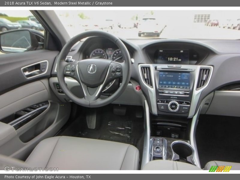 Modern Steel Metallic / Graystone 2018 Acura TLX V6 Sedan
