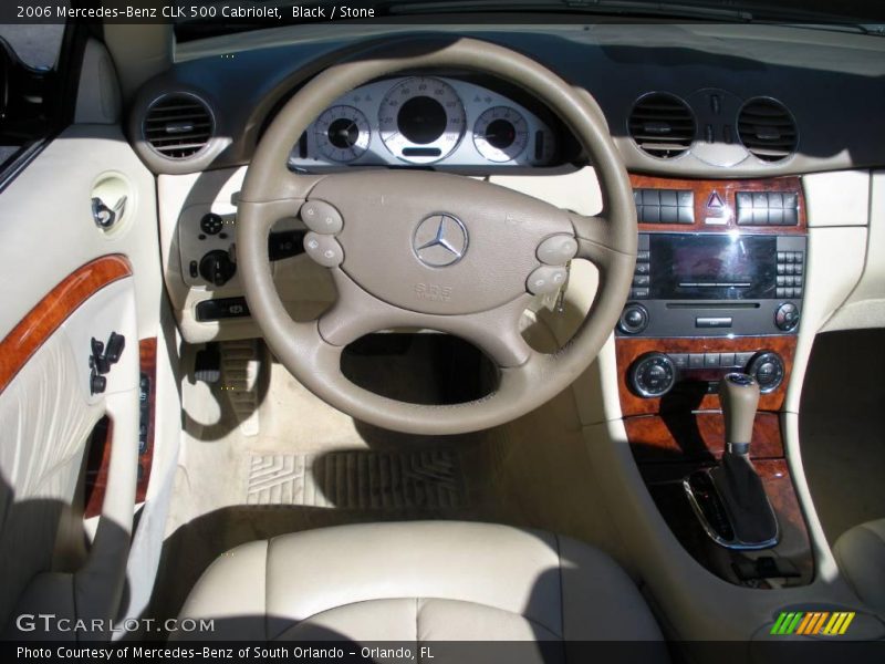 Black / Stone 2006 Mercedes-Benz CLK 500 Cabriolet