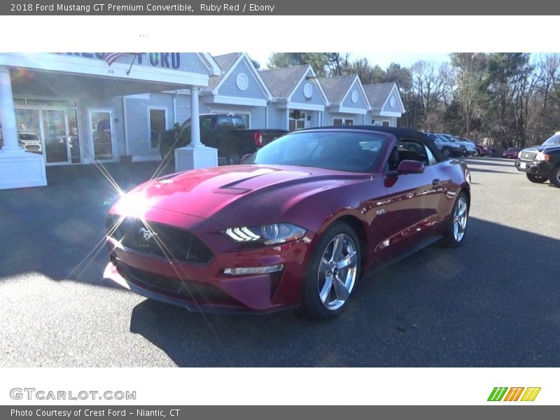 Ruby Red / Ebony 2018 Ford Mustang GT Premium Convertible