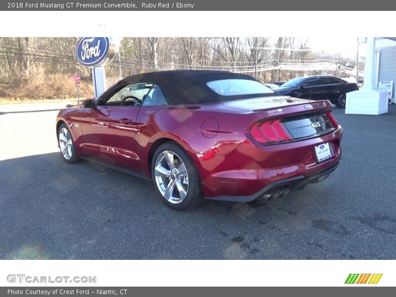 Ruby Red / Ebony 2018 Ford Mustang GT Premium Convertible