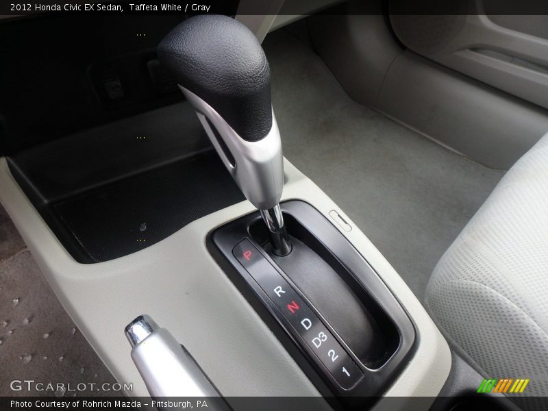 Taffeta White / Gray 2012 Honda Civic EX Sedan
