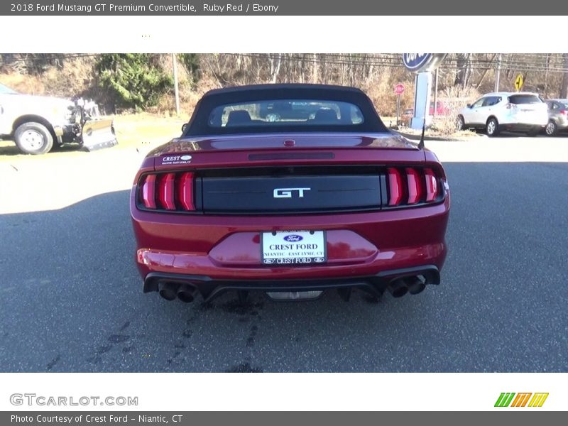 Ruby Red / Ebony 2018 Ford Mustang GT Premium Convertible