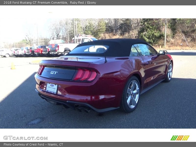 Ruby Red / Ebony 2018 Ford Mustang GT Premium Convertible