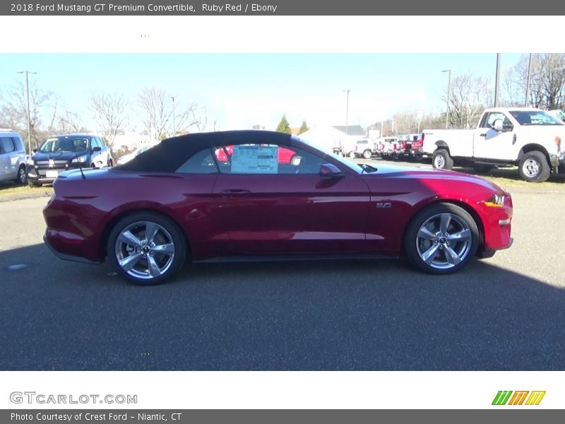 Ruby Red / Ebony 2018 Ford Mustang GT Premium Convertible