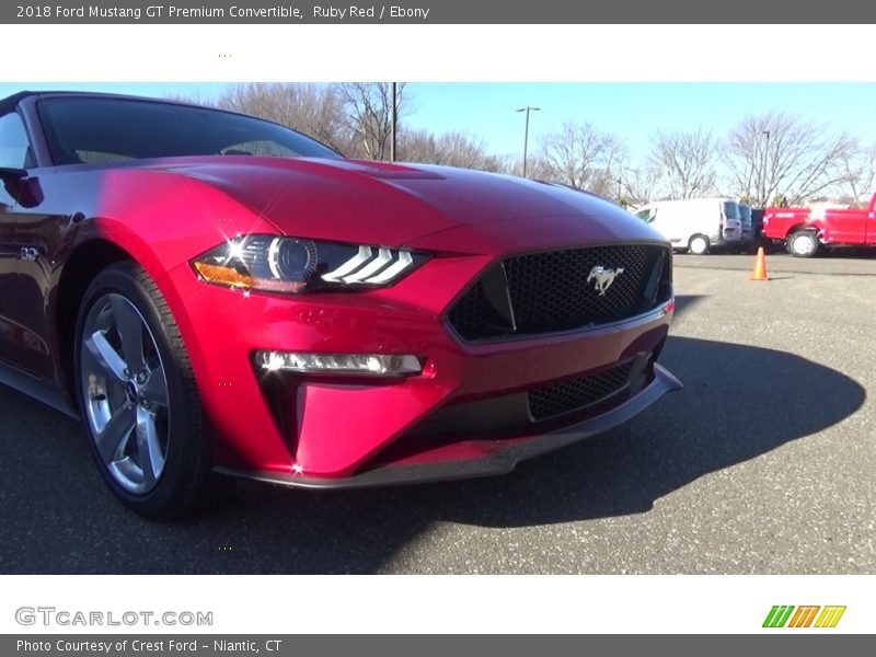 Ruby Red / Ebony 2018 Ford Mustang GT Premium Convertible
