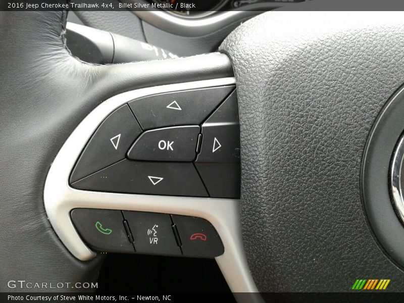 Billet Silver Metallic / Black 2016 Jeep Cherokee Trailhawk 4x4