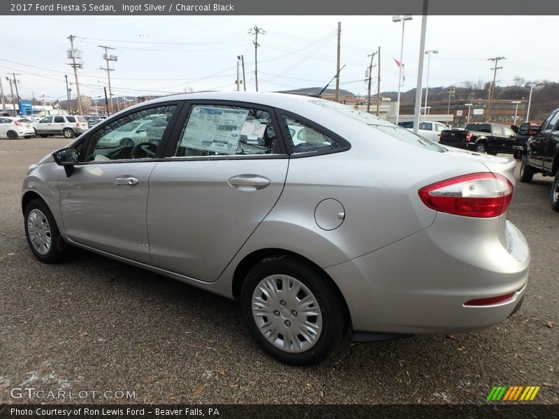 Ingot Silver / Charcoal Black 2017 Ford Fiesta S Sedan