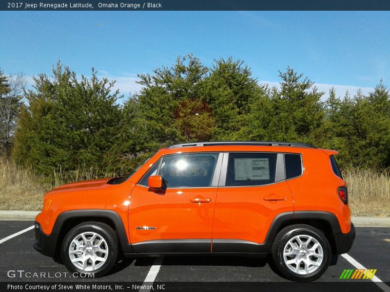 Omaha Orange / Black 2017 Jeep Renegade Latitude
