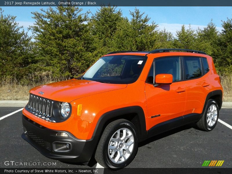 Omaha Orange / Black 2017 Jeep Renegade Latitude