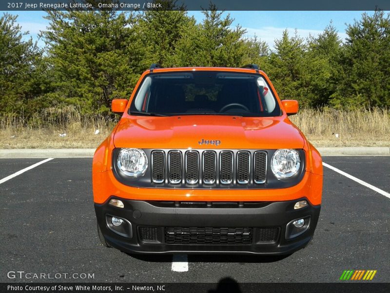 Omaha Orange / Black 2017 Jeep Renegade Latitude