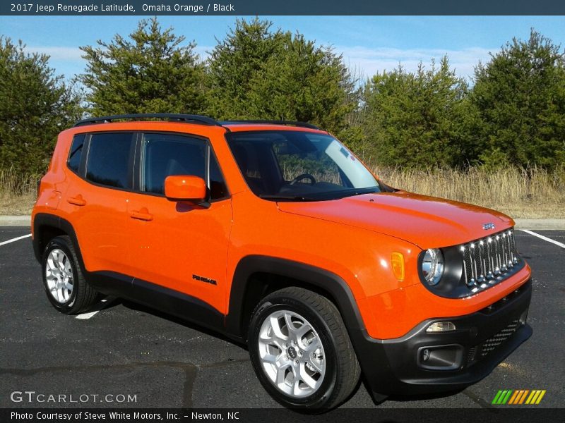 Omaha Orange / Black 2017 Jeep Renegade Latitude