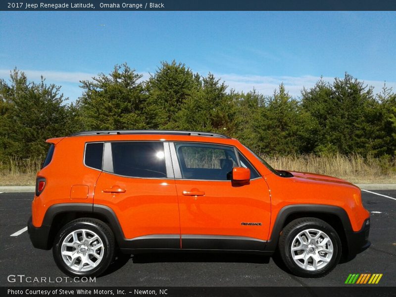 Omaha Orange / Black 2017 Jeep Renegade Latitude