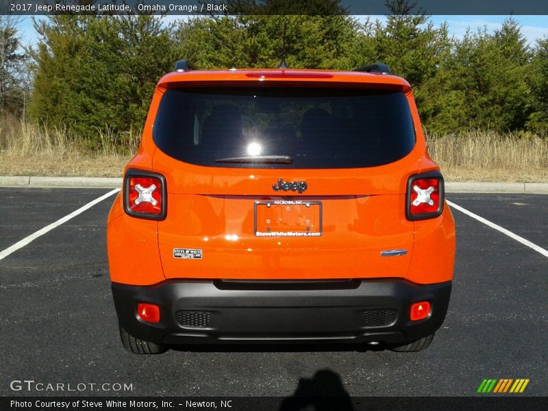 Omaha Orange / Black 2017 Jeep Renegade Latitude
