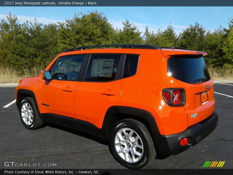 Omaha Orange / Black 2017 Jeep Renegade Latitude