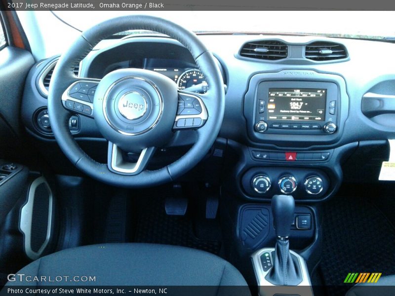 Omaha Orange / Black 2017 Jeep Renegade Latitude