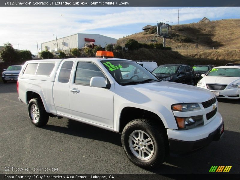 Summit White / Ebony 2012 Chevrolet Colorado LT Extended Cab 4x4