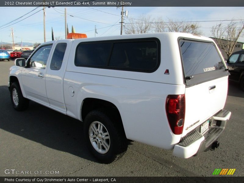 Summit White / Ebony 2012 Chevrolet Colorado LT Extended Cab 4x4