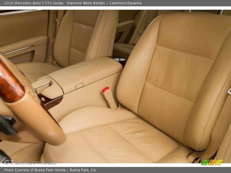 Diamond White Metallic / Cashmere/Savanna 2010 Mercedes-Benz S 550 Sedan