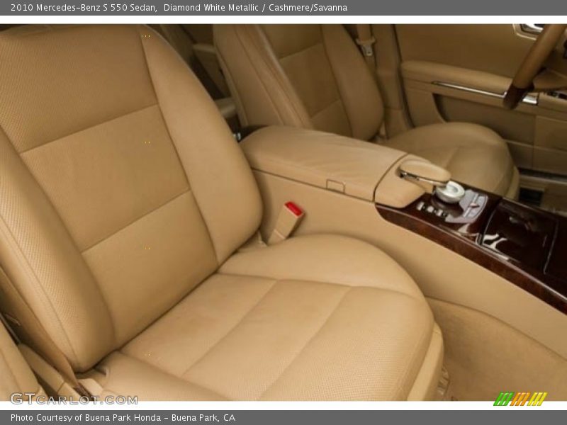 Diamond White Metallic / Cashmere/Savanna 2010 Mercedes-Benz S 550 Sedan