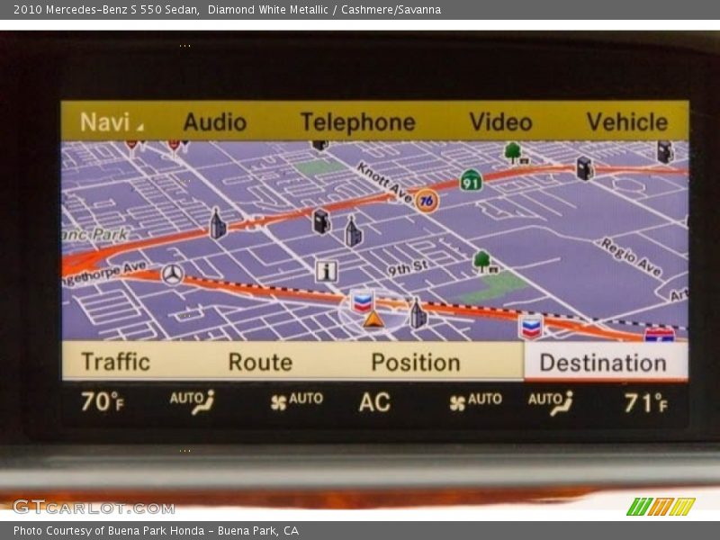 Diamond White Metallic / Cashmere/Savanna 2010 Mercedes-Benz S 550 Sedan
