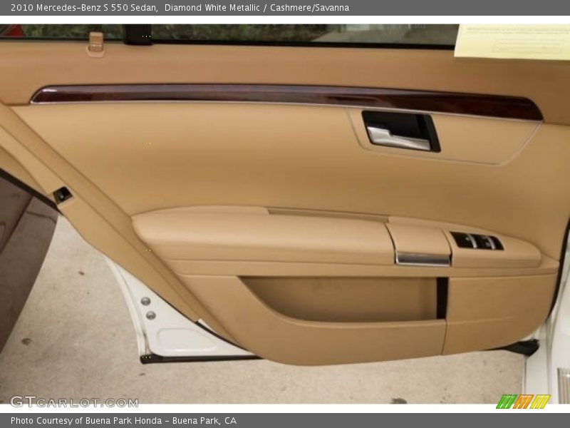Diamond White Metallic / Cashmere/Savanna 2010 Mercedes-Benz S 550 Sedan