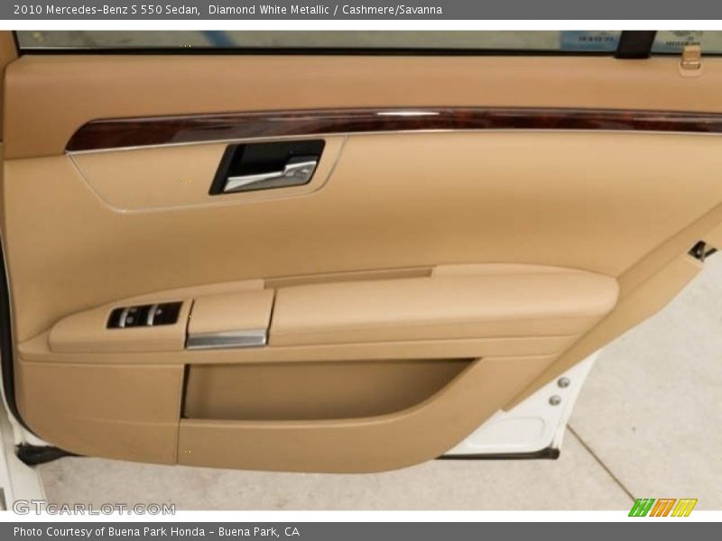 Diamond White Metallic / Cashmere/Savanna 2010 Mercedes-Benz S 550 Sedan