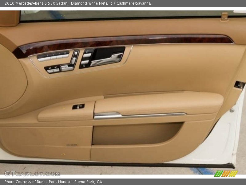 Diamond White Metallic / Cashmere/Savanna 2010 Mercedes-Benz S 550 Sedan