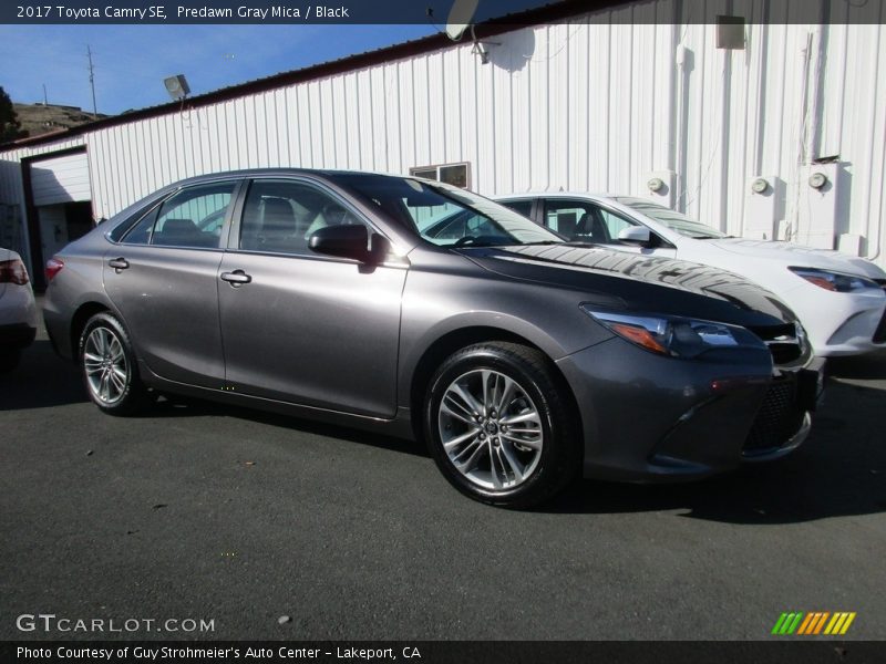 Predawn Gray Mica / Black 2017 Toyota Camry SE