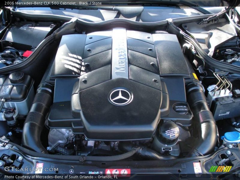 Black / Stone 2006 Mercedes-Benz CLK 500 Cabriolet