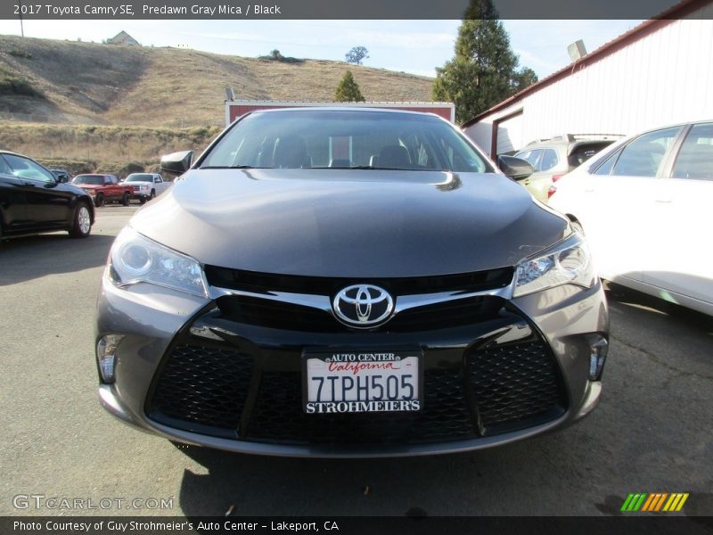 Predawn Gray Mica / Black 2017 Toyota Camry SE