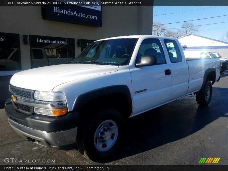 Summit White / Graphite 2001 Chevrolet Silverado 2500HD LS Extended Cab 4x4