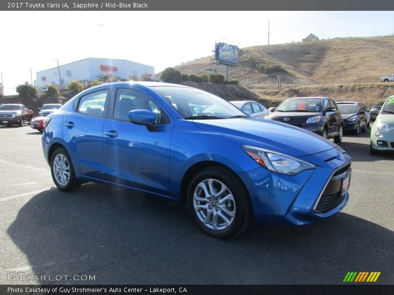 Sapphire / Mid-Blue Black 2017 Toyota Yaris iA