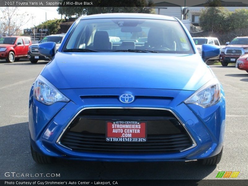 Sapphire / Mid-Blue Black 2017 Toyota Yaris iA