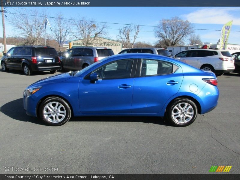 Sapphire / Mid-Blue Black 2017 Toyota Yaris iA